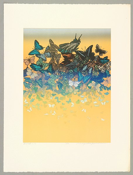 Chizuko Yoshida born 1924 - Butterflies on a Beach
