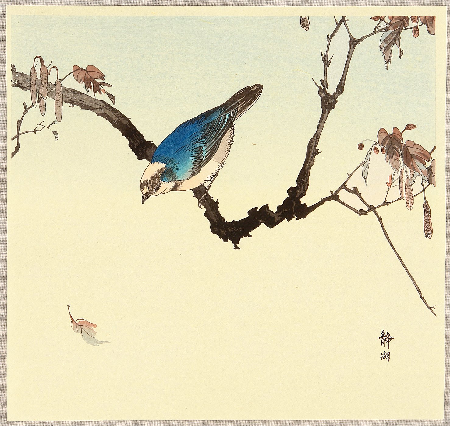 静湖: Blue Bird - Artelino - 浮世絵検索