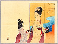 Eisen Tomioka 1864-1905 - Dolls Festival - artelino Art Auctions. Eisen Tomioka 1864-1905 - Dolls Festival