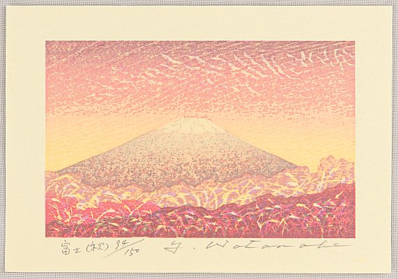 Yuji Watanabe born 1941 - Mt. Fuji in Autumn - artelino Art Auctions. Yuji Watanabe born 1941 - Mt. Fuji in Autumn