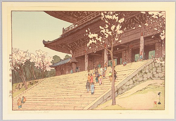 Hiroshi Yoshida 1876-1950 - Chion-in Temple Gate - artelino Art Auctions. Hiroshi Yoshida 1876-1950 - Chion-in Temple Gate
