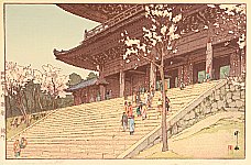 Hiroshi Yoshida 1876-1950 - Chion-in Temple Gate - artelino Art Auctions. Hiroshi Yoshida 1876-1950 - Chion-in Temple Gate