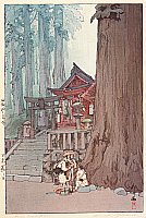 Hiroshi Yoshida 1876-1950 - Misty Day in Nikko - artelino Art Auctions. Hiroshi Yoshida 1876-1950 - Misty Day in Nikko