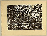 Yoshiro Koshino 1906-1973 - Summer Garden - artelino Art Auctions. Yoshiro Koshino 1906-1973 - Summer Garden