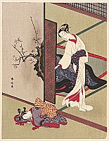 Harunobu Suzuki 1724-1770 - Mother and Daughter - artelino Art Auctions. Harunobu Suzuki 1724-1770 - Mother and Daughter