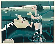 Lü Min born 1962 - Lotus in the Brume