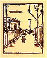 Sakuichi Fukazawa 1896-1947 - Winter Day - Hanga Vol.5 - artelino Art Auctions. Sakuichi Fukazawa 1896-1947 - Winter Day - Hanga Vol.5