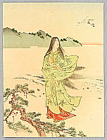 Eisen Tomioka 1864-1905 - Beauty and Crane - artelino Art Auctions. Eisen Tomioka 1864-1905 - Beauty and Crane