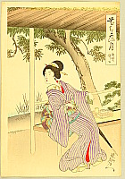 Chikanobu Toyohara 1838-1912 - Tea House - artelino Art Auctions. Chikanobu Toyohara 1838-1912 - Tea House