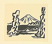 Unichi Hiratsuka 1895-1997 - Mt. Fuji from Koshimoda - artelino Art Auctions. Unichi Hiratsuka 1895-1997 - Mt. Fuji from Koshimoda