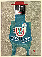 Umetaro Azechi 1902-1999 - Red Hat - artelino Art Auctions. Umetaro Azechi 1902-1999 - Red Hat