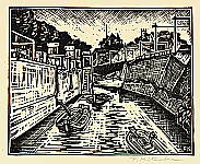 Fumio Kitaoka 1918-2007 - Kanda River - Face of Tokyo - artelino Art Auctions. Fumio Kitaoka 1918-2007 - Kanda River - Face of Tokyo