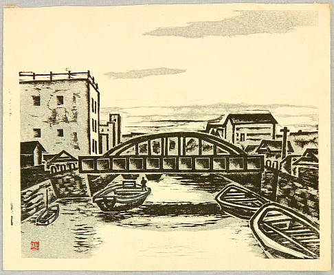 Masao Maeda 1904-1974 - Scenery of Tokyo - artelino Art Auctions. Masao Maeda 1904-1974 - Scenery of Tokyo