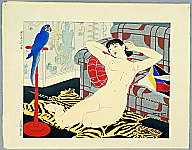 Toraji Ishikawa 1875-1964 - Blue Parrot - Ten Types of Female Nudes - artelino Art Auctions. Toraji Ishikawa 1875-1964 - Blue Parrot - Ten Types of Female Nudes