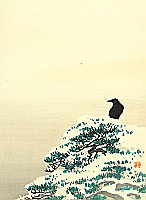 Shunkyo Yamamoto 1871-1933 - The Crow - artelino Art Auctions. Shunkyo Yamamoto 1871-1933 - The Crow
