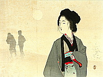 Eisen Tomioka 1864-1905 - Silhouettes - artelino Art Auctions. Eisen Tomioka 1864-1905 - Silhouettes