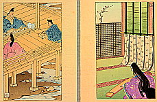 Hiromitsu Nakazawa 1874-1964 - The Tale of Genji - 18 - artelino Art Auctions. Hiromitsu Nakazawa 1874-1964 - The Tale of Genji - 18