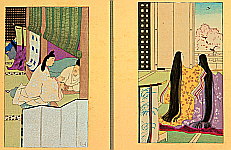 Hiromitsu Nakazawa 1874-1964 - The Tale of Genji - 24 - artelino Art Auctions. Hiromitsu Nakazawa 1874-1964 - The Tale of Genji - 24