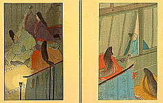 Hiromitsu Nakazawa 1874-1964 - The Tale of Genji - 29 - artelino Art Auctions. Hiromitsu Nakazawa 1874-1964 - The Tale of Genji - 29