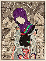 Yumeji Takehisa 1884-1934 - Snowy Night Legend - artelino Art Auctions. Yumeji Takehisa 1884-1934 - Snowy Night Legend