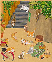Yuko Iidaka fl.ca. 1990-present - Cat-Street - artelino Art Auctions. Yuko Iidaka fl.ca. 1990-present - Cat-Street