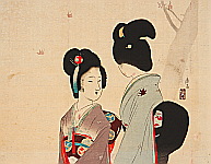 Eisen Tomioka 1864-1905 - Beauties under Maple - artelino Art Auctions. Eisen Tomioka 1864-1905 - Beauties under Maple