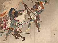 Eisen Tomioka 1864-1905 - Bloody Battle in Faraway Land - artelino Art Auctions. Eisen Tomioka 1864-1905 - Bloody Battle in Faraway Land