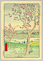 Hiroshige III Utagawa 1842-1894 - Musashi Koshigaya - Thirty-six Views of Mount Fuji - artelino Art Auctions. Hiroshige III Utagawa 1842-1894 - Musashi Koshigaya - Thirty-six Views of Mount Fuji