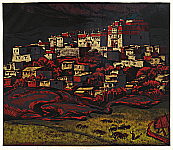 Zhang Yonghan born 1960 - Sunset of Songzanlin Temple - artelino Art Auctions. Zhang Yonghan born 1960 - Sunset of Songzanlin Temple