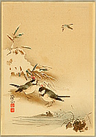 Sozan Ito 1884-? - Birds in Snow - artelino Art Auctions. Sozan Ito 1884-? - Birds in Snow