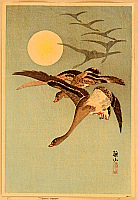 Sozan Ito 1884-? - Geese and the Moon - artelino Art Auctions. Sozan Ito 1884-? - Geese and the Moon