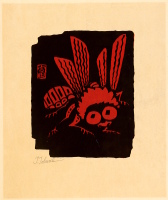 Tomikichiro Tokuriki 1902-1999 - Bee - artelino Art Auctions. Tomikichiro Tokuriki 1902-1999 - Bee