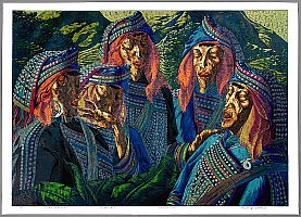 Zhang Yonghan born 1960 - Mountain Village of Lagu - artelino Art Auctions. Zhang Yonghan born 1960 - Mountain Village of Lagu