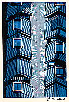 Junichiro Sekino 1914-1988 - Bird's Eye View of Sentocho - artelino Art Auctions. Junichiro Sekino 1914-1988 - Bird's Eye View of Sentocho