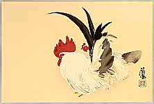 Seiho Takeuchi 1864-1942 - Rooster and Hen - artelino Art Auctions. Seiho Takeuchi 1864-1942 - Rooster and Hen