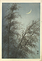 Eiichi Kotozuka 1906-1979 - Bamboos and the Crescent Moon - artelino Art Auctions. Eiichi Kotozuka 1906-1979 - Bamboos and the Crescent Moon