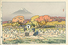 Hiroshi Yoshida 1876-1950 - Autumn - Ten Views of Mt. Fuji - artelino Art Auctions. Hiroshi Yoshida 1876-1950 - Autumn - Ten Views of Mt. Fuji