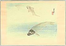 Gekko Ogata 1859-1920 - Carp in Water - artelino Art Auctions. Gekko Ogata 1859-1920 - Carp in Water
