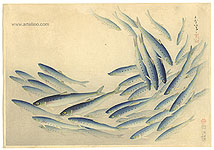 Bakufu Ono 1888-1976 - Sardine or Pilchard - Pictures of Fish in Japan Vol.3 - artelino Art Auctions. Bakufu Ono 1888-1976 - Sardine or Pilchard - Pictures of Fish in Japan Vol.3