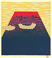 Tadashige Nishida born 1942 - Red Fuji (8) - artelino Art Auctions. Tadashige Nishida born 1942 - Red Fuji (8)