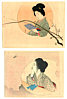Hanko Kajita 1870-1917 - Two Kuchi-e - artelino Art Auctions. Hanko Kajita 1870-1917 - Two Kuchi-e