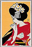 Yumeji Takehisa 1884-1934 - Maiko Profile - artelino Art Auctions. Yumeji Takehisa 1884-1934 - Maiko Profile