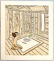 Senpan Maekawa 1888-1960 - Bathing Beauty - artelino Art Auctions. Senpan Maekawa 1888-1960 - Bathing Beauty