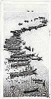 Gihachiro Okuyama 1907-1981 - Fishing Boats - artelino Art Auctions. Gihachiro Okuyama 1907-1981 - Fishing Boats