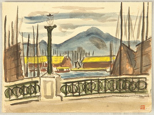 Hiroaki Takahashi 1871-1945 - Dusk - artelino Art Auctions. Hiroaki Takahashi 1871-1945 - Dusk