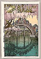 Hiroshi Yoshida 1876-1950 - Kameido Bridge - Twelve Scenes of Tokyo - artelino Art Auctions. Hiroshi Yoshida 1876-1950 - Kameido Bridge - Twelve Scenes of Tokyo