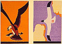Hisui Sugiura 1876-1965 - Eagle and Seagull - Collection of Creative Designs by Hisui - artelino Art Auctions. Hisui Sugiura 1876-1965 - Eagle and Seagull - Collection of Creative Designs by Hisui