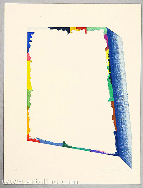 Yoshisuke Funasaka born 1939 - Blue and White Space - No. 274 - artelino Art Auctions. Yoshisuke Funasaka born 1939 - Blue and White Space - No. 274