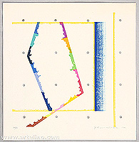 Yoshisuke Funasaka born 1939 - Blue and White Space - No. 276 - artelino Art Auctions. Yoshisuke Funasaka born 1939 - Blue and White Space - No. 276