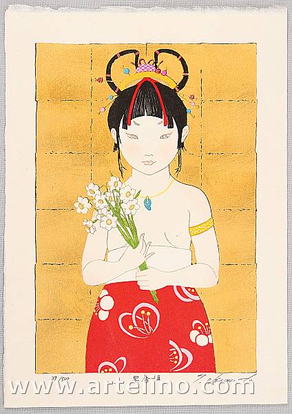 Ryusei Okamoto born 1949 - Early Spring II - artelino Art Auctions. Ryusei Okamoto born 1949 - Early Spring II